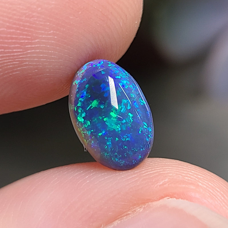 Green and Blue Mixed Body Opal, 1.84ct from Lighting Ridge, Australia