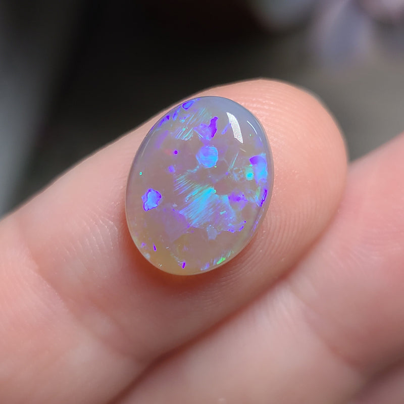 Purple Crystal Opal, 3.82ct from Lighting Ridge, Australia