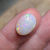 Colorful Light Opal with Bands, 4.39ct from Brazil