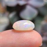 Colorful Light Opal with Bands, 4.39ct from Brazil