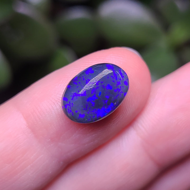 Purple Black Opal, 4.10ct from Lighting Ridge, Australia