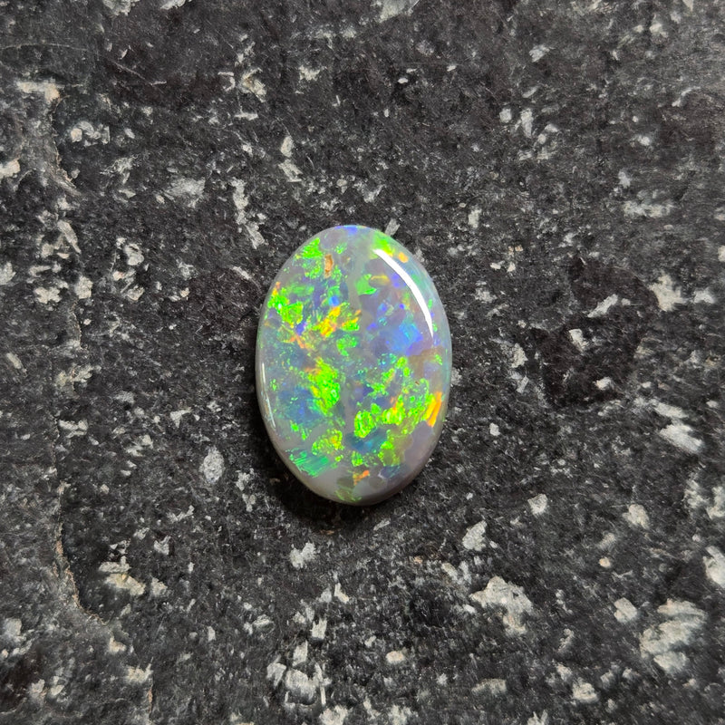 Colorful Dark Opal, 1.35ct from Lighting Ridge, AUS