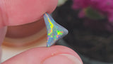 Colorful Black Opal Carving, 1.78ct from Lightning Ridge, Australia