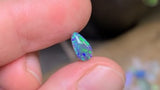 Green Black Opal Drop, 0.82ct from Lightning Ridge, AUS