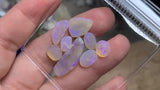 Purple Crystal Preshaped Australian Opal Rubs, 14.77ct/8pcs