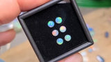 Bright Round Australian Opals, 0.85tcw/6pcs
