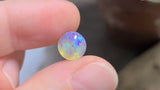 Green and Purple Dark Round Opal,  2.51ct from Lighting Ridge, Australia