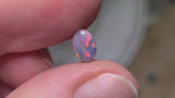 Bright Red Dark Opal, 0.56ct from Lighting Ridge, Australia