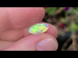 Green Golden Double sided Crystal Opal, 1.60ct from Brazil