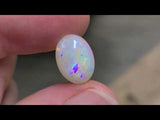 Colorful Light Opal with Bands, 4.39ct from Brazil