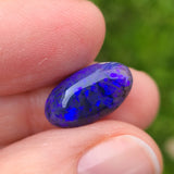 Purple Blue Dark Crystal Opal, 5.21ct from Lighting Ridge, AUS