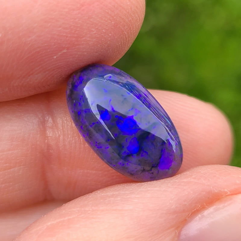 Purple Blue Dark Crystal Opal, 5.21ct from Lighting Ridge, AUS