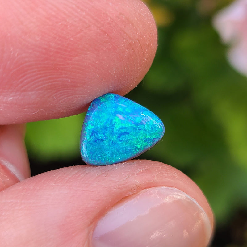 Bright Green Australian Black Opal, 1.50ct