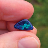 Green and Blue Black Opal, 2.05ct from Lightning Ridge, AUS