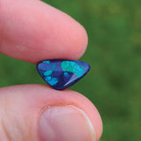 Green and Blue Black Opal, 2.05ct from Lightning Ridge, AUS